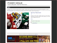 Tablet Screenshot of pokervenue.com